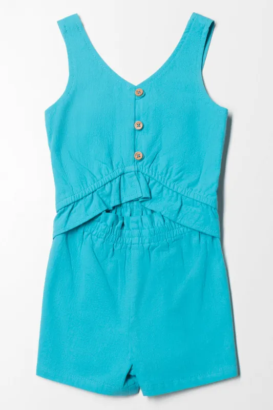 Short Jumpsuit Blue sold by Ackermas