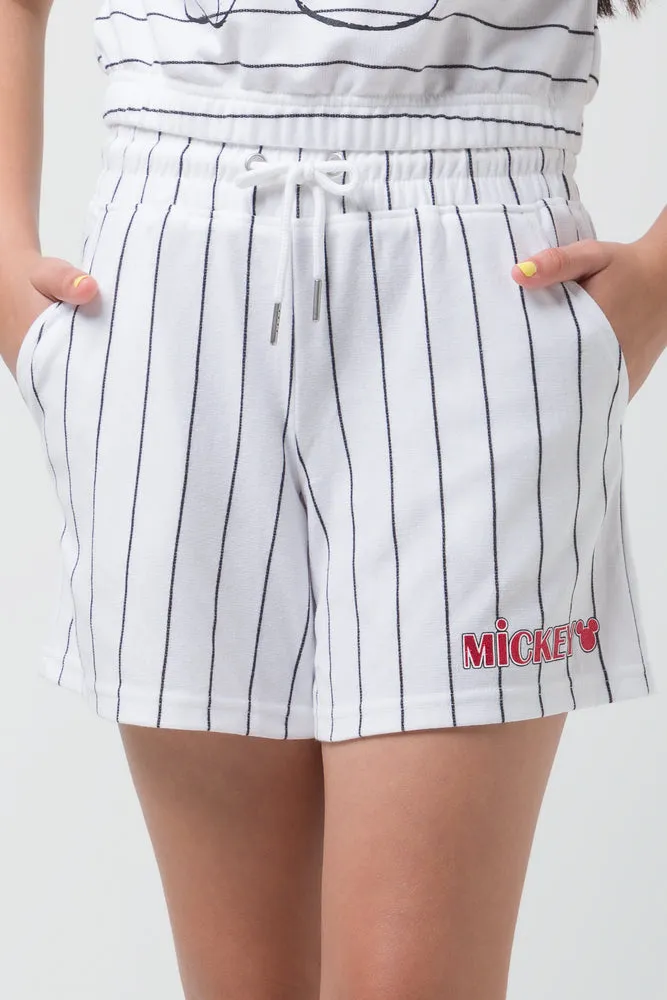 Mickey Mouse Jogger Stripped Shorts White sold by Ackermas product image thumbnail 2