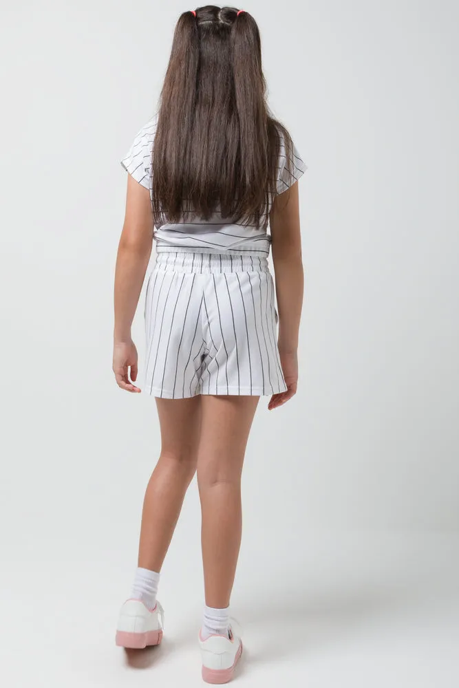 Mickey Mouse Jogger Stripped Shorts White sold by Ackermas product image thumbnail 4