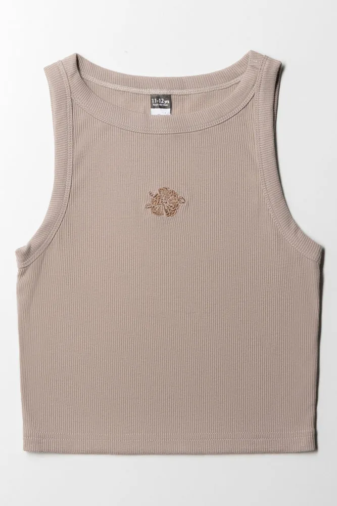 Rib Vest Stone sold by Ackermas