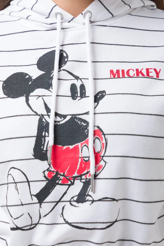 Mickey Mouse Sleeveless Striped Hoody White sold by Ackermas product image thumbnail 4