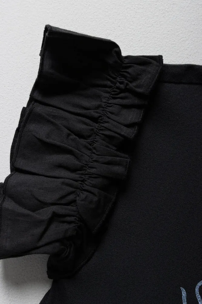 Mermaid Sequin 3D Knit Top Black sold by Ackermas product image thumbnail 4