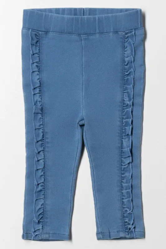 Denim Jegging with Frills sold by Ackermas