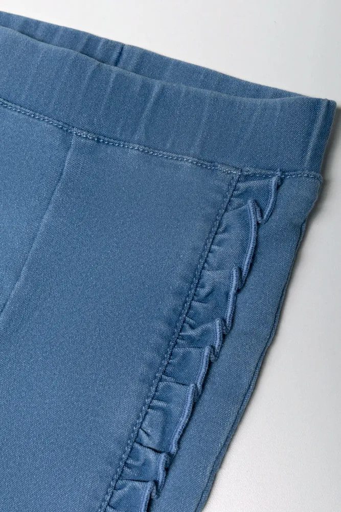 Denim Jegging with Frills sold by Ackermas product image thumbnail 2