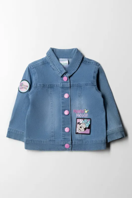 Minnie Mouse Denim Jacket Light Blue sold by Ackermas