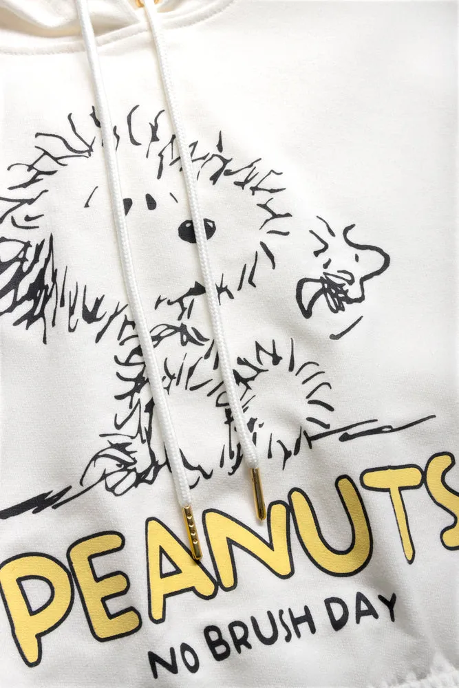 Snoopy Sleeveless Hoody Fleece White sold by Ackermas product image thumbnail 2