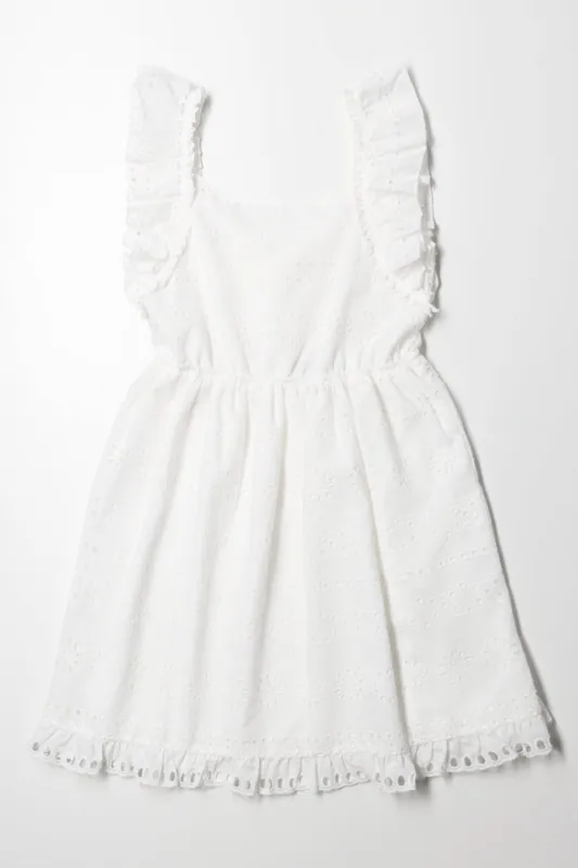 Anglaise Dress White sold by Ackermas