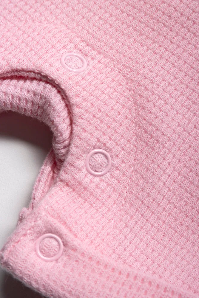 Waffle Dungaree Girl Pink sold by Ackermas product image thumbnail 4