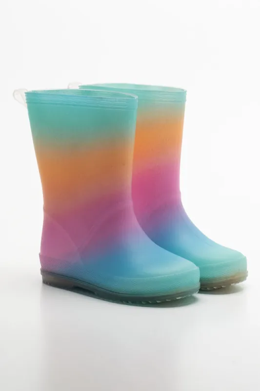 Hot Paws Women's Midi Rain Boots, Black | Parallel