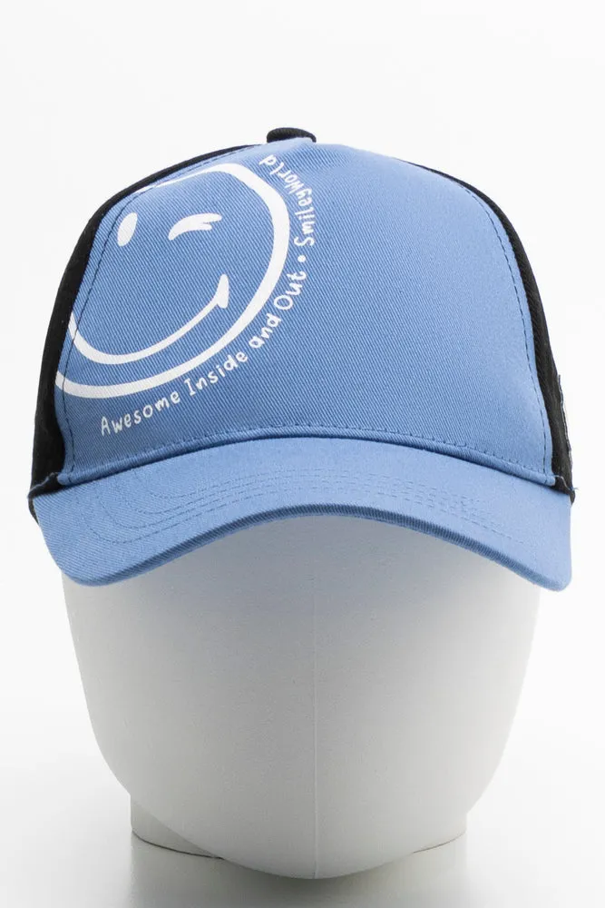 SmileyWorld Peak Cap Black And Blue sold by Ackermas