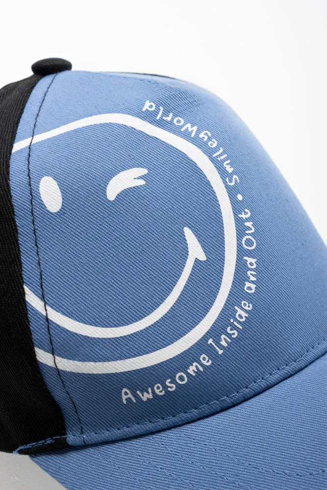 SmileyWorld Peak Cap Black And Blue sold by Ackermas product image thumbnail 3