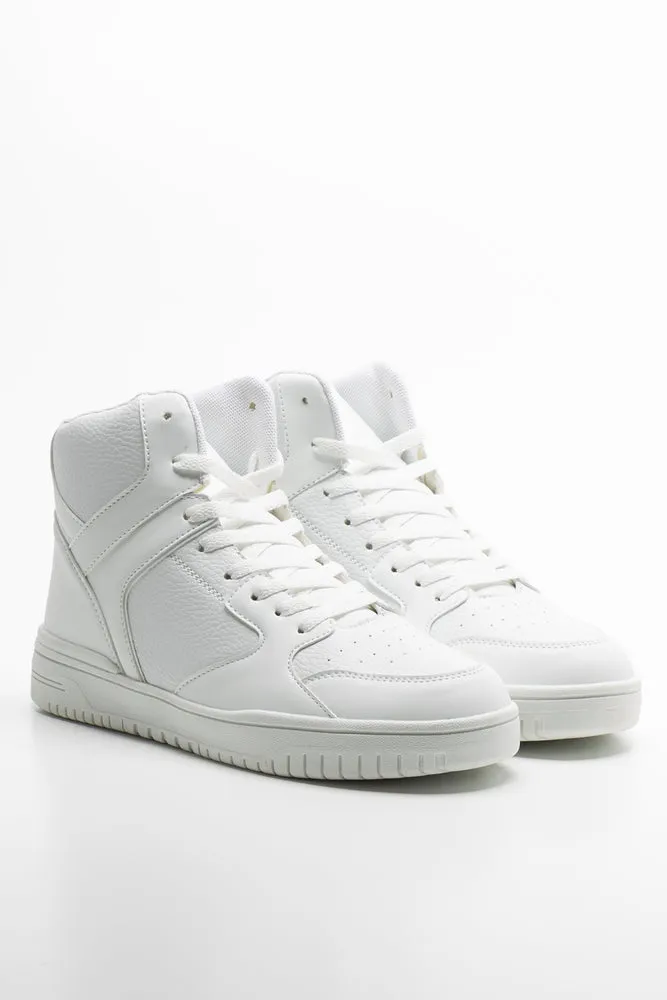 Skate High Top Sneaker White sold by Ackermas