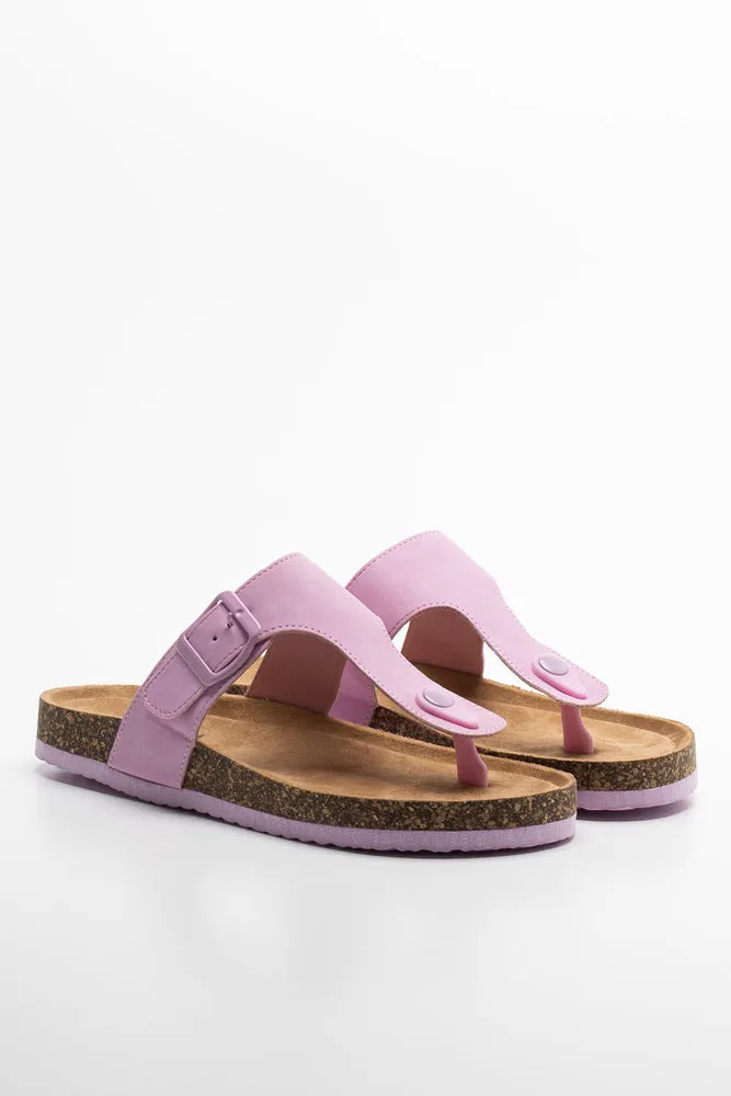 Thong Cork Sandal Pink sold by Ackermas