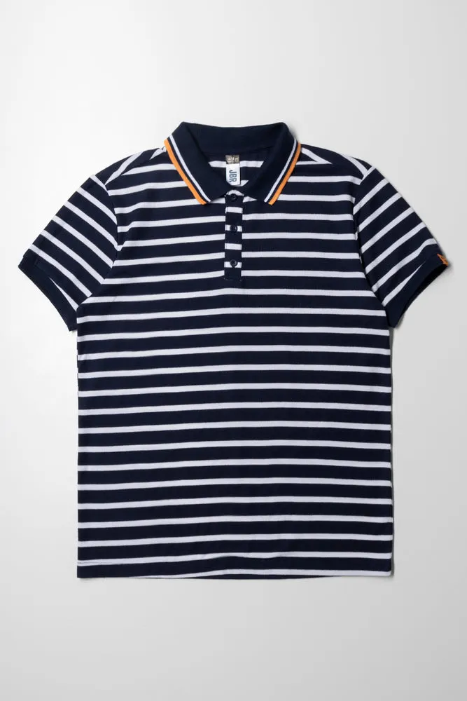 Golfer Stripe Navy sold by Ackermas
