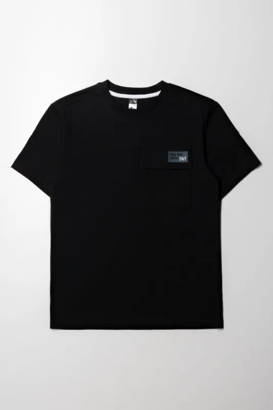 Style Pocket  Print T-Shirt Black sold by Ackermas
