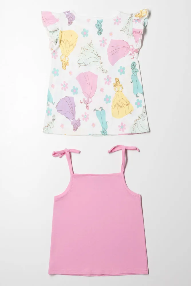 Disney Princess 2 Pack Tshirt Pink sold by Ackermas product image thumbnail 4