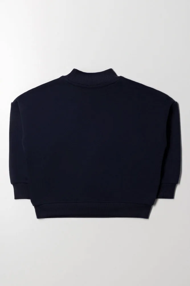 High Neck Tracktop Navy sold by Ackermas product image thumbnail 3