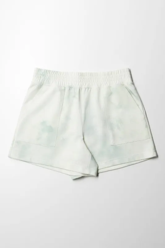 Pull On Shorts Tie Tye Misty Sage sold by Ackermas
