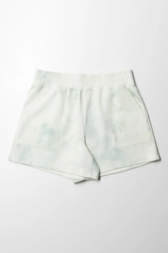 Pull On Shorts Tie Tye Misty Sage sold by Ackermas