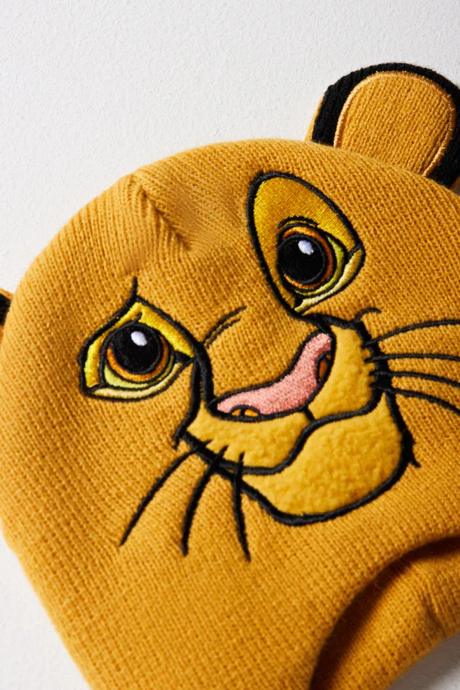 The Lion King Beanie & Mittens Set Yellow sold by Ackermas product image thumbnail 2