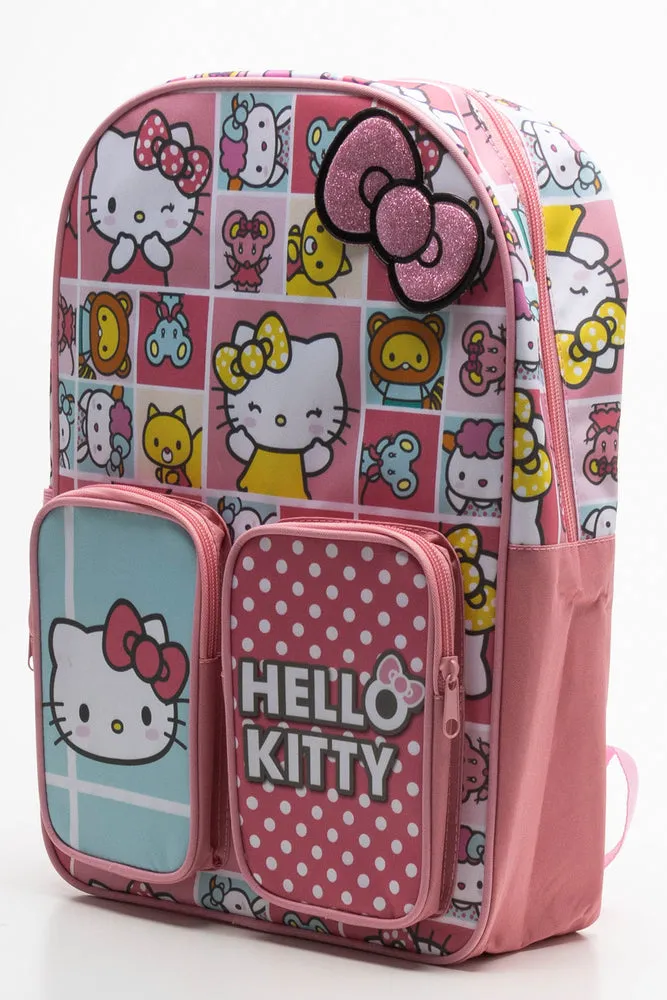 Hello Kitty Double Pocket Backpack Multi sold by Ackermas product image thumbnail 2