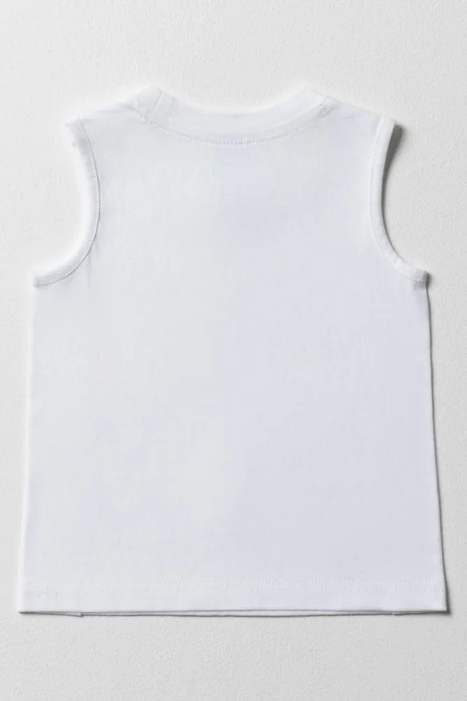 Sleeveless T-Shirt White sold by Ackermas product image thumbnail 4