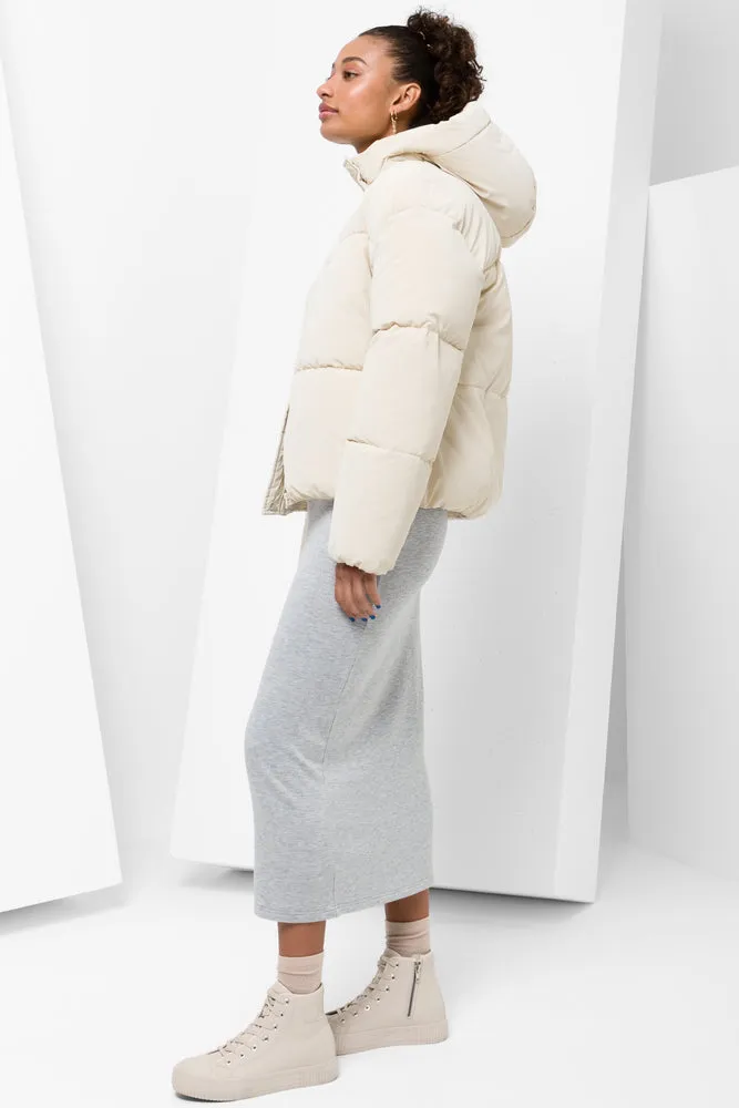 Hooded Puffer Jacket White sold by Ackermas product image thumbnail 2