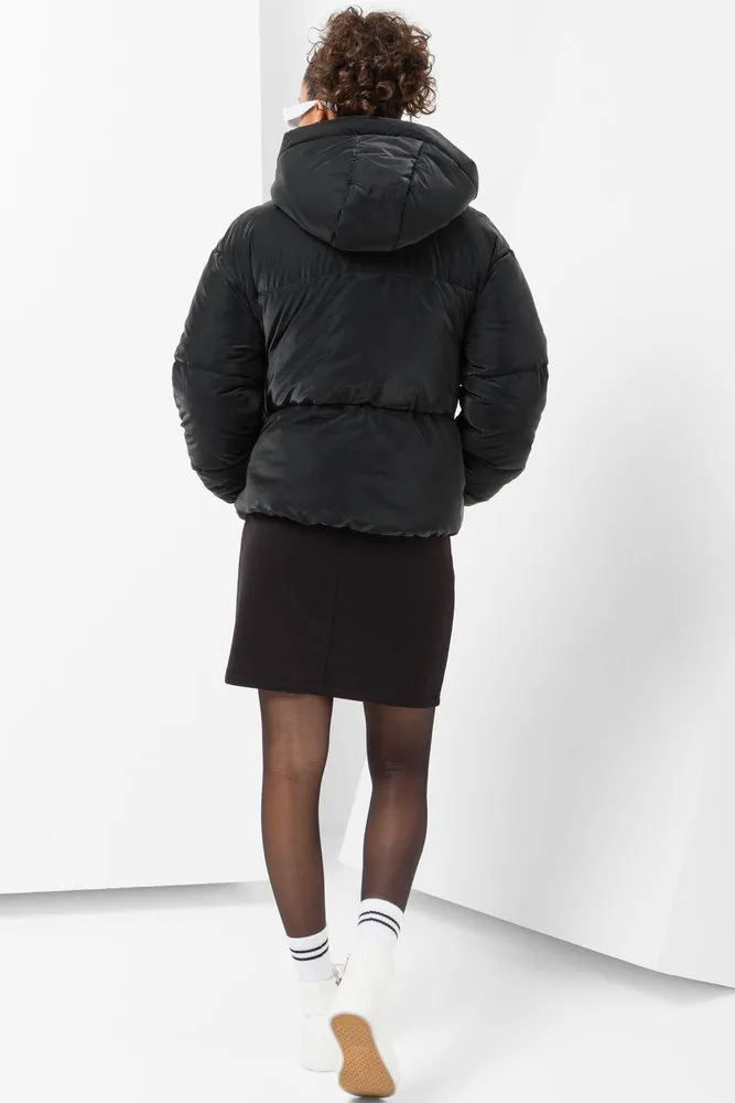 Hooded Puffer Jacket Black sold by Ackermas product image thumbnail 3