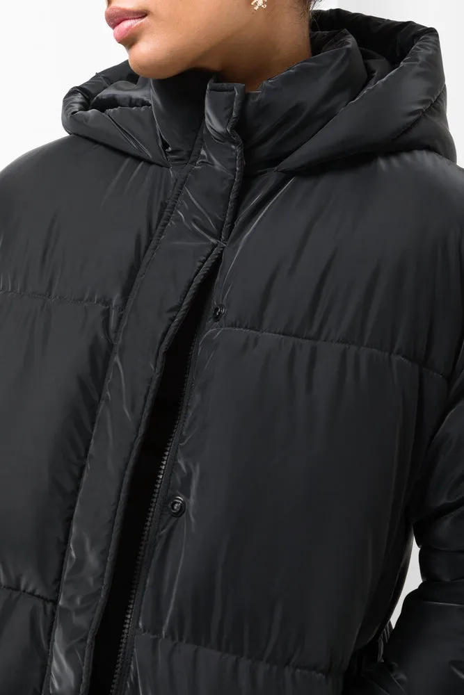 Hooded Puffer Jacket Black sold by Ackermas product image thumbnail 4