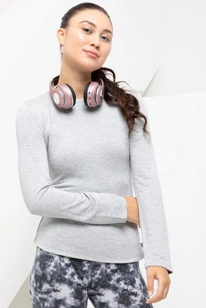 Long Sleeve T-Shirt Grey sold by Ackermas