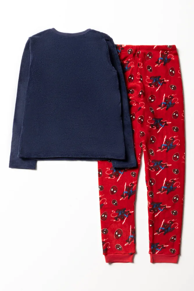 Spider-Man Long Sleeve Pyjamas Navy & Red sold by Ackermas product image thumbnail 4