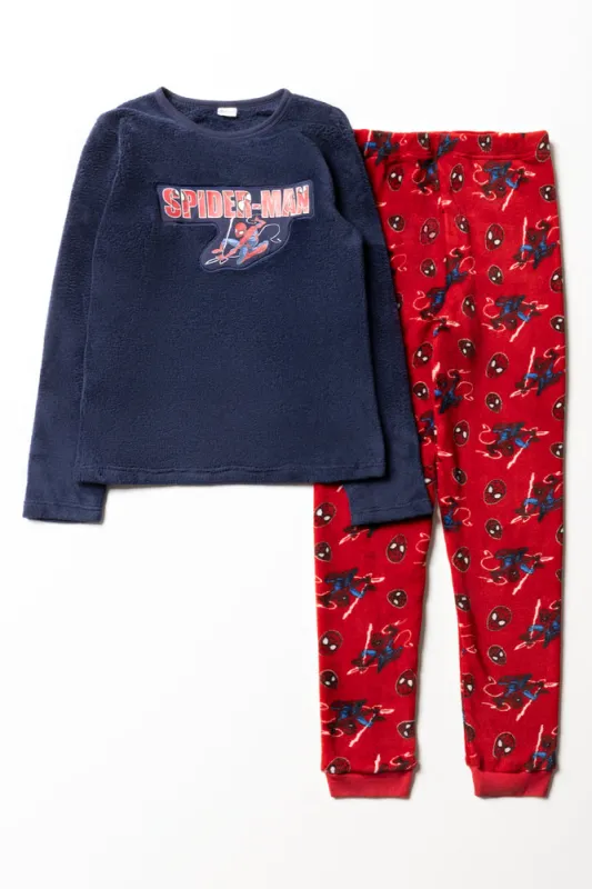 Spider-Man Long Sleeve Pyjamas Navy & Red sold by Ackermas