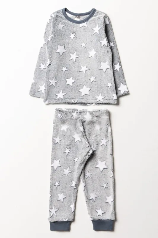Star Long Sleeve Pyjamas Grey sold by Ackermas