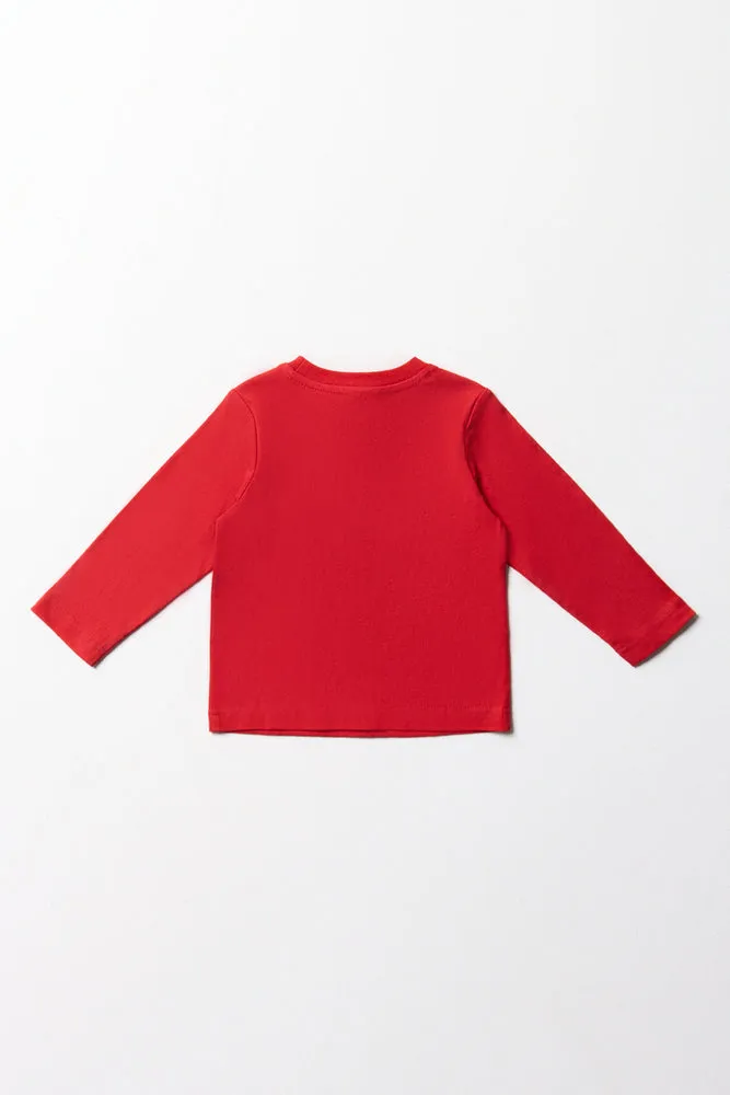 Long Sleeve T-Shirt Red sold by Ackermas product image thumbnail 4