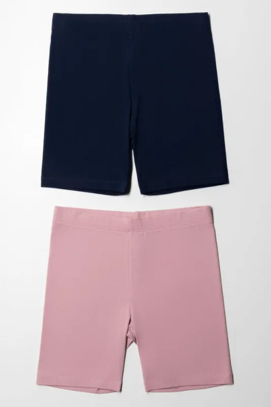 2 Pack Cycle Shorts Navy And Pink sold by Ackermas
