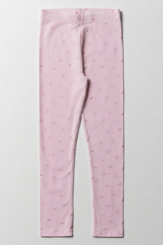 Glitter Leggings Pink sold by Ackermas