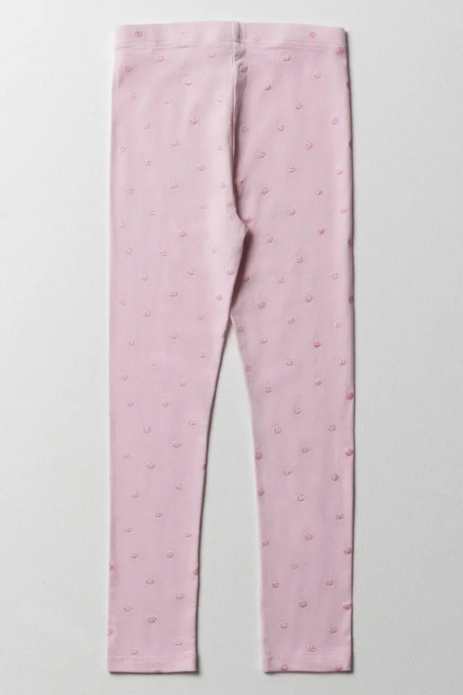 Glitter Leggings Pink sold by Ackermas product image thumbnail 3