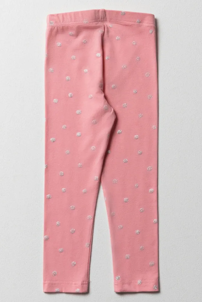 Glitter Leggings Bright Pink sold by Ackermas product image thumbnail 3