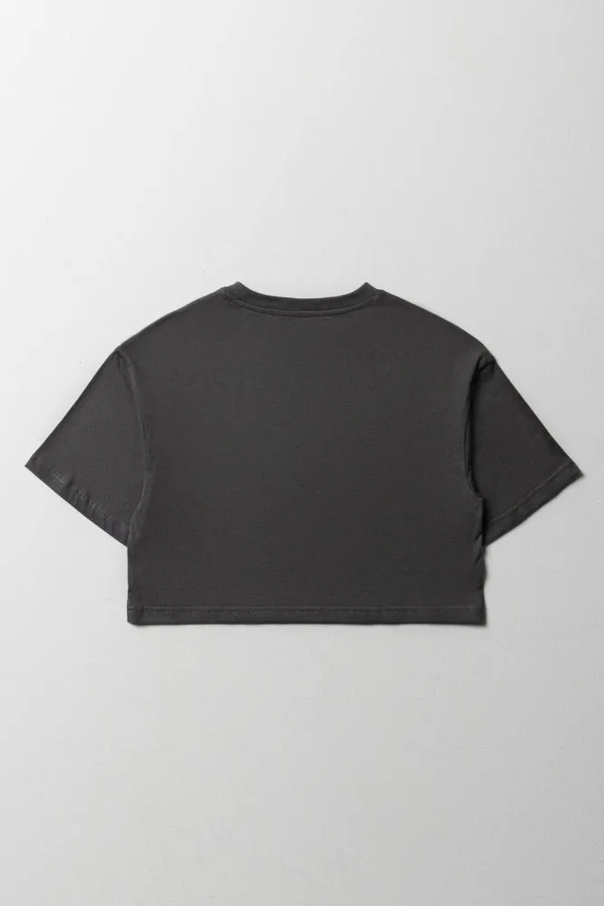 Spice Girls Boxy Short Sleeve T-Shirt Dark Grey sold by Ackermas product image thumbnail 3