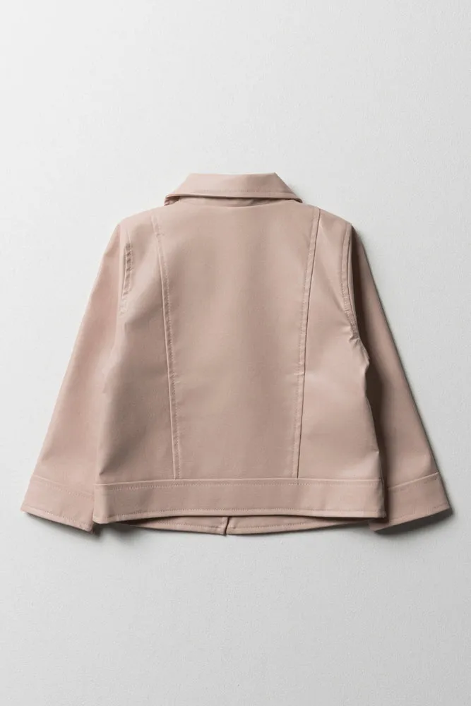 Biker Jacket Pu Pink sold by Ackermas product image thumbnail 3