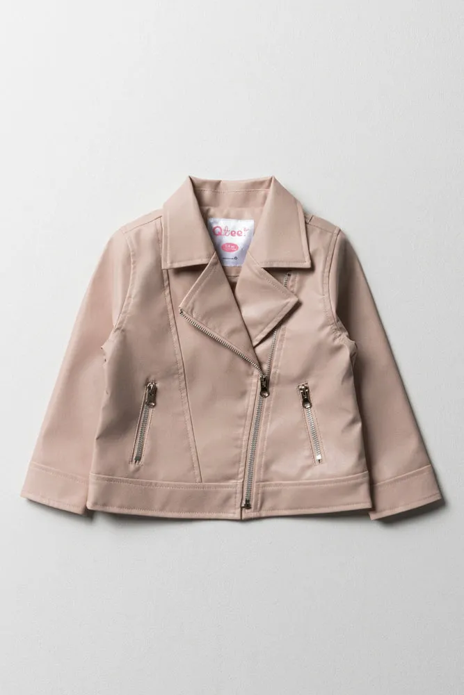 Biker Jacket Pu Pink sold by Ackermas