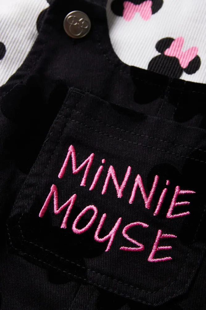 Minnie Mouse Denim Pinafore Black sold by Ackermas product image thumbnail 2