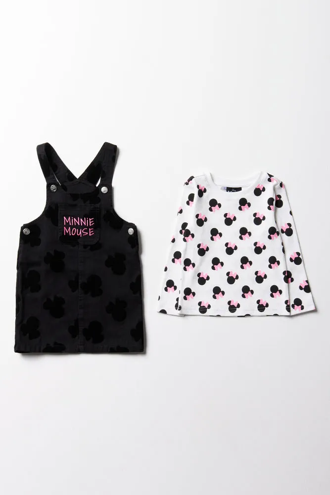 Minnie Mouse Denim Pinafore Black sold by Ackermas product image thumbnail 3