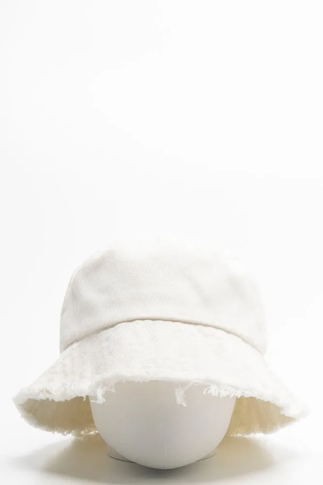 Bucket Hat White sold by Ackermas