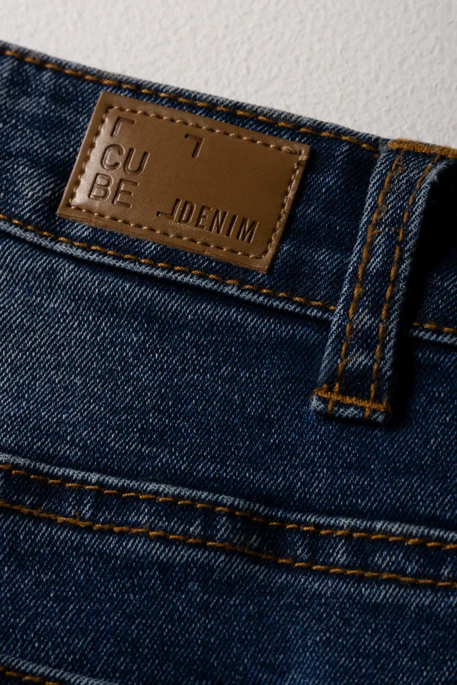 Skinny Denim Jeans Dark Blue sold by Ackermas product image thumbnail 3