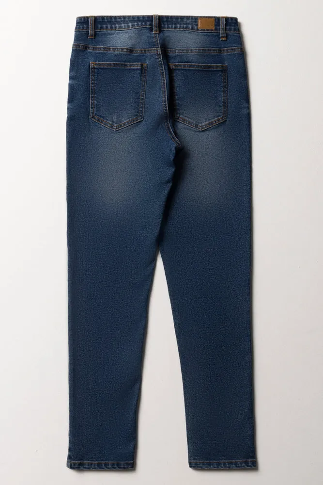 Skinny Denim Jeans Dark Blue sold by Ackermas product image thumbnail 4