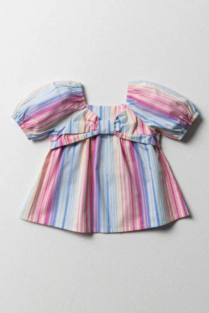 Stripe Bow Top Multi sold by Ackermas