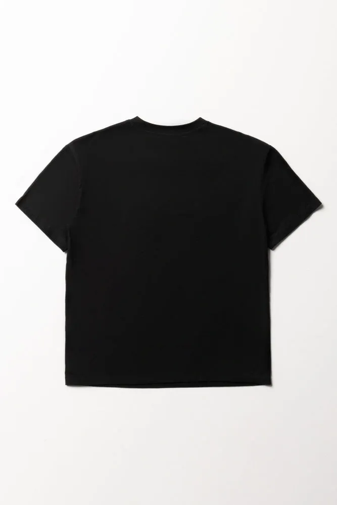 California Dreaming Oversized Short Sleeve T-Shirt Black sold by Ackermas product image thumbnail 3
