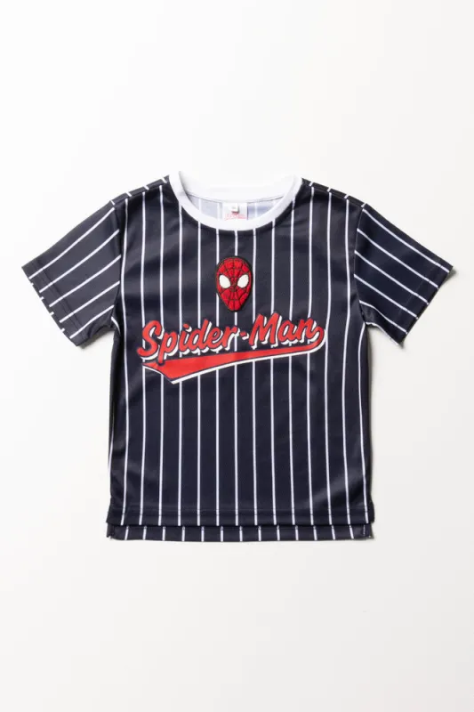 Spider-Man Short Sleeve T-Shirt Navy sold by Ackermas