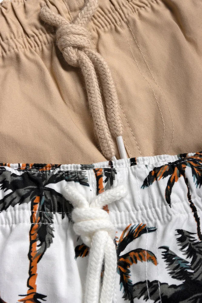 2 Pack Woven Shorts Nautical Off White And Natural sold by Ackermas product image thumbnail 2